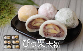 和菓子 びっくり大福 2個入り×6パック [農林産物直売所 美郷ノ蔵 宮崎県 美郷町 31ab0069] 栗 和栗 国産 菓子 詰め合わせ 栗づくし 和菓子 スイーツ 宮崎県産 美郷産 冷凍 送料無料 手作り お菓子 おやつ 渋皮煮