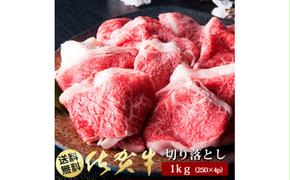 BN042　Ａ5ランク佐賀牛もも切落し1000ｇ(250ｇ×4Ｐ)