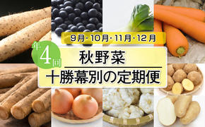 十勝幕別の定期便 秋野菜 年4回お届け