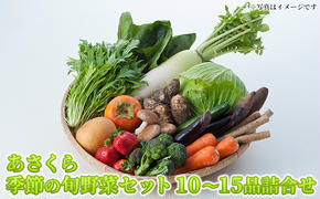 野菜セット おまかせ 10～15種 旬 朝倉市産 配送不可 離島