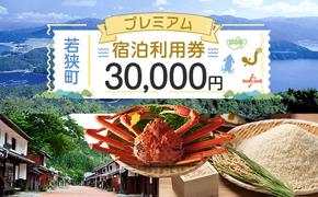 旅行 福井県 若狭町 プレミアム 宿泊 利用券 30,000円分 1枚 宿泊補助券 ホテル 旅館 民宿 温泉 温泉宿 温泉宿泊券 1泊2食 旅行券 宿泊券 トラベル 旅行クーポン ホテル券 ギフト券 チケット 旅 福井 若狭