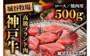 城谷牧場の神戸牛　ロース焼肉用500g  母の日 父の日 ギフト