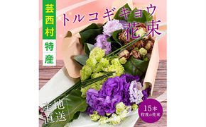 JJM005　《先行予約》芸西村特産 トルコギキョウ花束（約15本程度の花束）