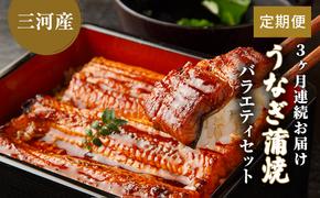 うなぎ蒲焼バラエティセット（三河産）【3ケ月連続お届け】