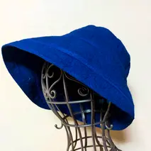 藍染め　綿　帽子　フリーサイズ　フチあり／井上紺屋　奈良県　伝統工芸　ぼうし　お洒落　ファッション　宇陀市