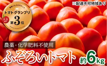 【トマトGP受賞】栽培期間中農薬化学肥料不使用 お得なプレミアムトマト ふぞろい約6kg 野菜 