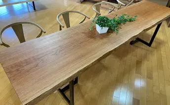 お教室・店舗・旅館  無垢一枚板テーブル