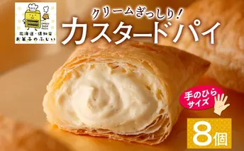 お菓子のふじい カスタードパイ 8個【冷凍】