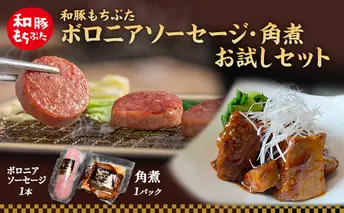 もちぶた お試し 加工品 セット こだわりのちょっと贅沢を ソーセージ 角煮 和豚 もち豚 豚肉 ポーク 肉 豚 ぶた ブタ 豚ロース 加工肉 レトルト レトルト食品 加工肉 アウトドア キャンプ バーベキュー 冷蔵 スペシャルキャンペーン 