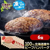4-004 北海道産ビーフハンバーグ(ありがとう)(90g×6)