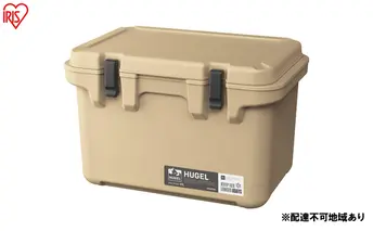 HUGEL クーラーボックス 40L TC-40 ベージュ アイリスオーヤマ 雑貨 高密度発泡ウレタン 長時間 保冷 