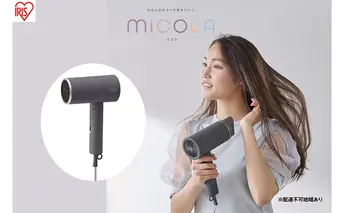 ドライヤー イオンドライヤー HDR-M201-H ダークグレー 大風量 速乾 遠赤外線 マイナスイオン ミコラ MiCOLA ヘアドライヤー ヘアードライヤー 冷風 軽量 コンパクト 折りたたみ アイリスオーヤマ ヘアケア 美容家電 