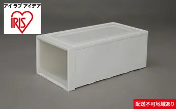ロングチェスト3個セット MG-7430 ホワイト／クリア 収納 インテリア 衣替え シンプル アイリスオーヤマ 