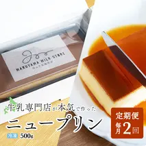 【定期便】濃厚プリン　New Pudding（ニュープディング）（500g×1本）×2ヶ月【be152-0931-100-2】