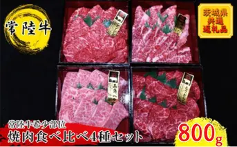 【常陸牛希少部位】焼肉食べ比べ4種セット(茨城県共通返礼品)