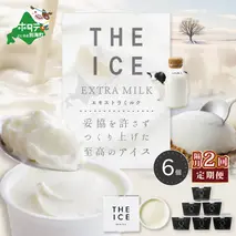 【隔月定期便】【THE ICE】エキストラミルク6個×2回定期便【be003-1065-200-2】（J FARM AMUSE）