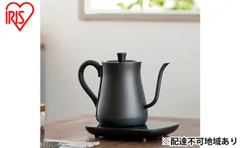 ケトル 電気ケトル 電気ポット 0.6L ドリップケトル IKE-C601T-HA アッシュ アイリスオーヤマ キッチン用品 温度調節付 温度調節 細口ノズル お湯 湯沸し 湯沸かし 保温 新生活 一人暮らし 生活応援 