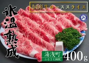 ED6005_氷温(R)熟成 国産牛ローススライス肉 400g