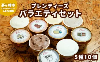 湘南茅ヶ崎の人気店 プレンティーズのアイスクリーム（バラエティセット５種10個）【のし無】