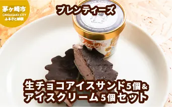 湘南茅ヶ崎の人気店 プレンティーズの生チョコアイスサンド＆アイスクリーム【のし無】