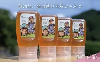 【先行予約 2025年6月20日より発送】合計1200g 天然蜂蜜 国産蜂蜜 非加熱 生はちみつ 岐阜県 美濃市産 春 (蜂蜜300g入りピタッとボトル4本セット)A12 深田養蜂のハチミツ
