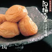 DR6018_特選 紀州南高梅 梅干し「白梅の里」うす塩味 1kg