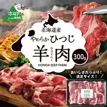 ★YD北海道産ひつじ 羊肉 300g be164-1297【HONDA SHEEP FARM】