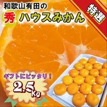 BD7007n_06_[6月出荷] 特撰品 有田 の ハウスみかん 赤秀 2.5kg 化粧箱入り (S～Lサイズおまかせ)	