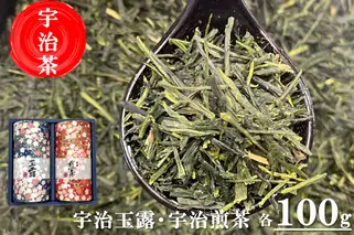 宇治茶玉露・煎茶飲み比べセット〈お茶 茶 緑茶 玉露 煎茶 宇治茶 飲み比べ セット お茶缶 保存缶 缶〉