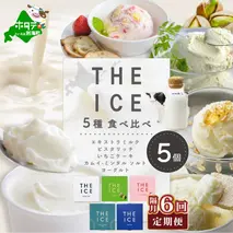 【隔月6回定期便】【THE ICE】5種食べ比べ 5個セット【CJB060206】