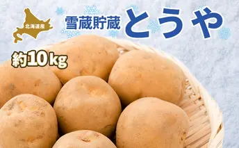 北海道 雪蔵 とうや  L～LM 約10kg 2026年2月中旬より順次お届け じゃがいも ジャガイモ じゃが芋 馬鈴薯 芋 いも イモ 旬 雪蔵貯蔵 野菜 農作物 カレー シチュー肉じゃが 北海道産 丸田農園 送料無料