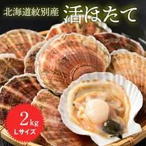 11-145 北海道紋別産 活ホタテ2kg(Lサイズ)