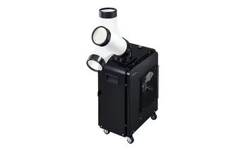 スポットクーラー 1.8kW ISAC-0802-B ブラック アイリスオーヤマ 空調 空気清浄機 