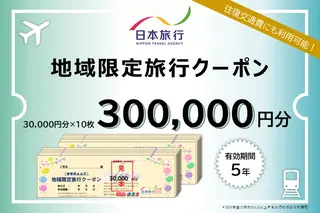北海道洞爺湖町　日本旅行　地域限定旅行クーポン300,000円分