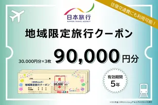 北海道洞爺湖町　日本旅行　地域限定旅行クーポン90,000円分