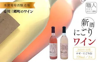 2023年収穫　新酒ワイン　ロゼ・にごり　720ml×各1本セット [5839-1462]