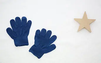 藍染Kids手袋（オーガニックコットン）
