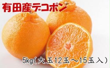 【お味濃厚】紀州有田産の大玉デコポン約5kg（12玉～15玉入り・青秀以上）
※2025年1月中旬～3月中旬頃に順次発送予定