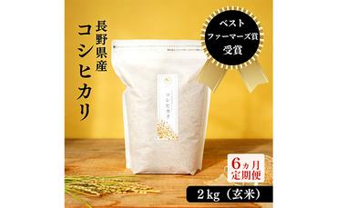 【6ヵ月定期便】ベストファーマーズ賞受賞 コシヒカリ【玄米】2kg