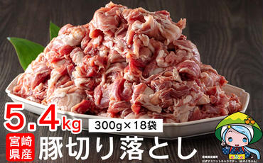 宮崎県産豚切り落とし5.4kg