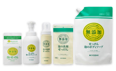 石鹸 ミヨシボディ5点 セット ボディソープ 泡 洗顔 詰め替え 敏感肌 石けん せっけん 日用品 消耗品