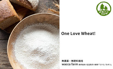 瀬戸内自然栽培・石臼挽き小麦粉「ミナミノカオリ」5kg