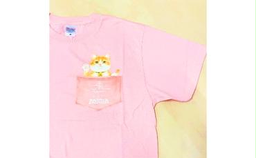 猫城主　さんじゅーろTシャツ（ピンク）