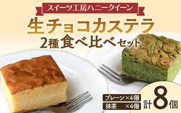FKK19-463_生チョコカステラ2種食べ比べ 8個セット 熊本県 嘉島町