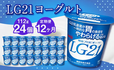 【12ヶ月定期便】LG21ヨーグルト 24個 112g×24個×12回 合計288個 LG21 ヨーグルト プロビオヨーグルト 乳製品 乳酸菌 茨城県 守谷市