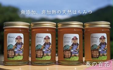 合計920g 天然蜂蜜 国産蜂蜜 非加熱 生はちみつ 岐阜県 美濃市産 春 (蜂蜜230g入りガラス瓶4本)A4