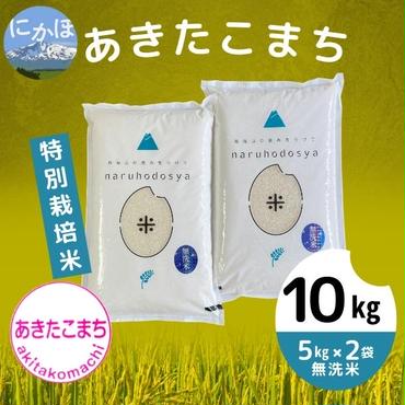 【令和5年産】【無洗米】特別栽培米あきたこまち5kg×2