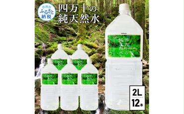 【CF-R5tka】　四万十の純天然水（2L×6本）×2ケース