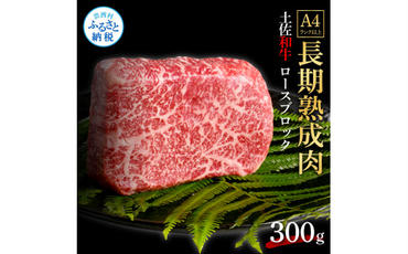 【CF-R5cdm】 エイジング工法熟成肉土佐和牛特選ロースブロック300g（冷凍）