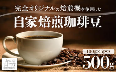 自家焙煎 コーヒー豆 100g×5個セット 500g